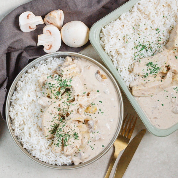 Vol-au-vent et riz basmati
