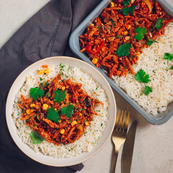 Gyros végétarien aux légumes et riz basmati