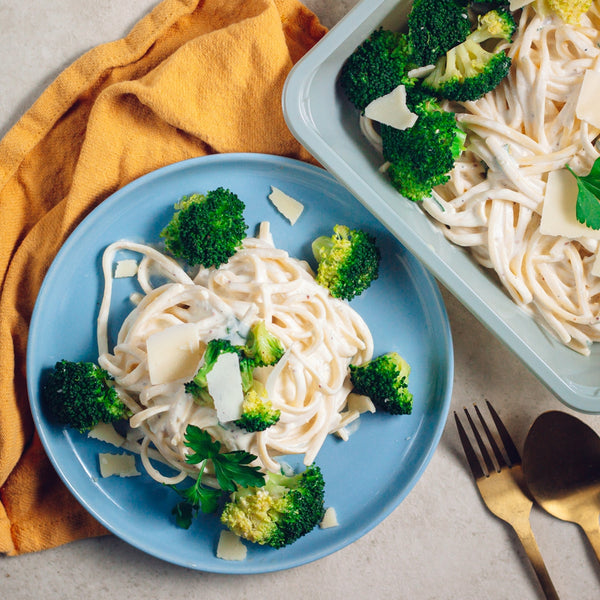 Linguine crème de parmesan et brocolis