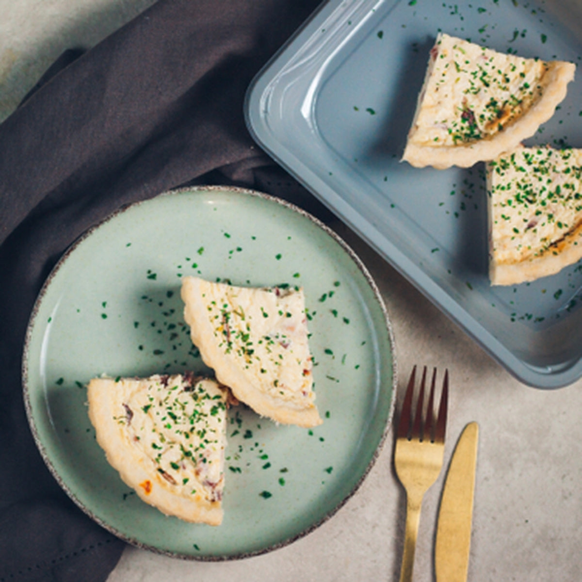 Quiche fêta épinards