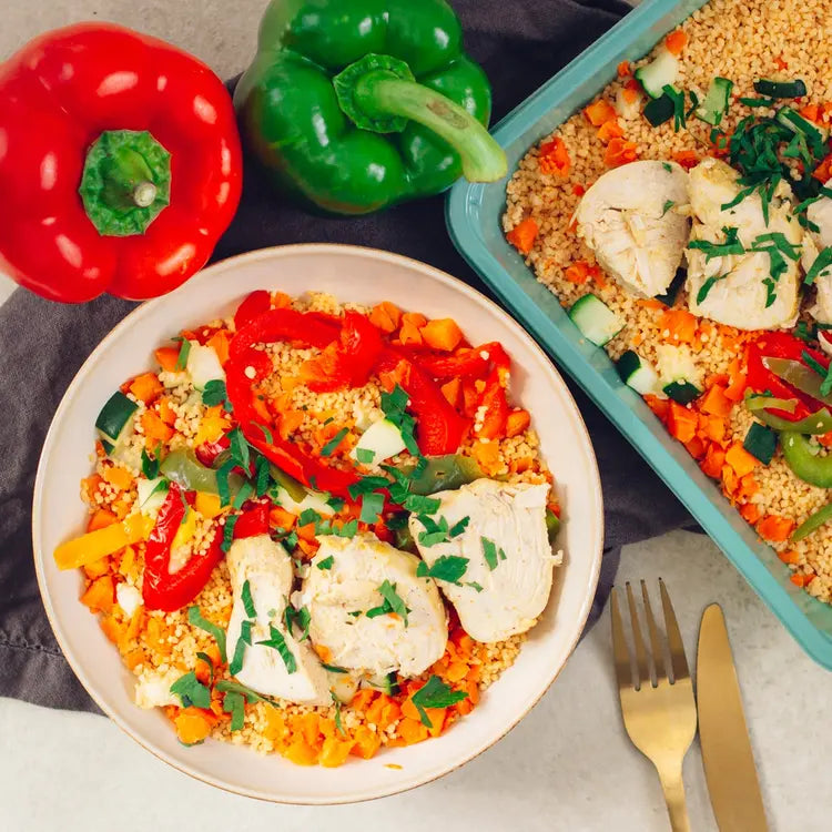 Taboulé aux légumes et poulet