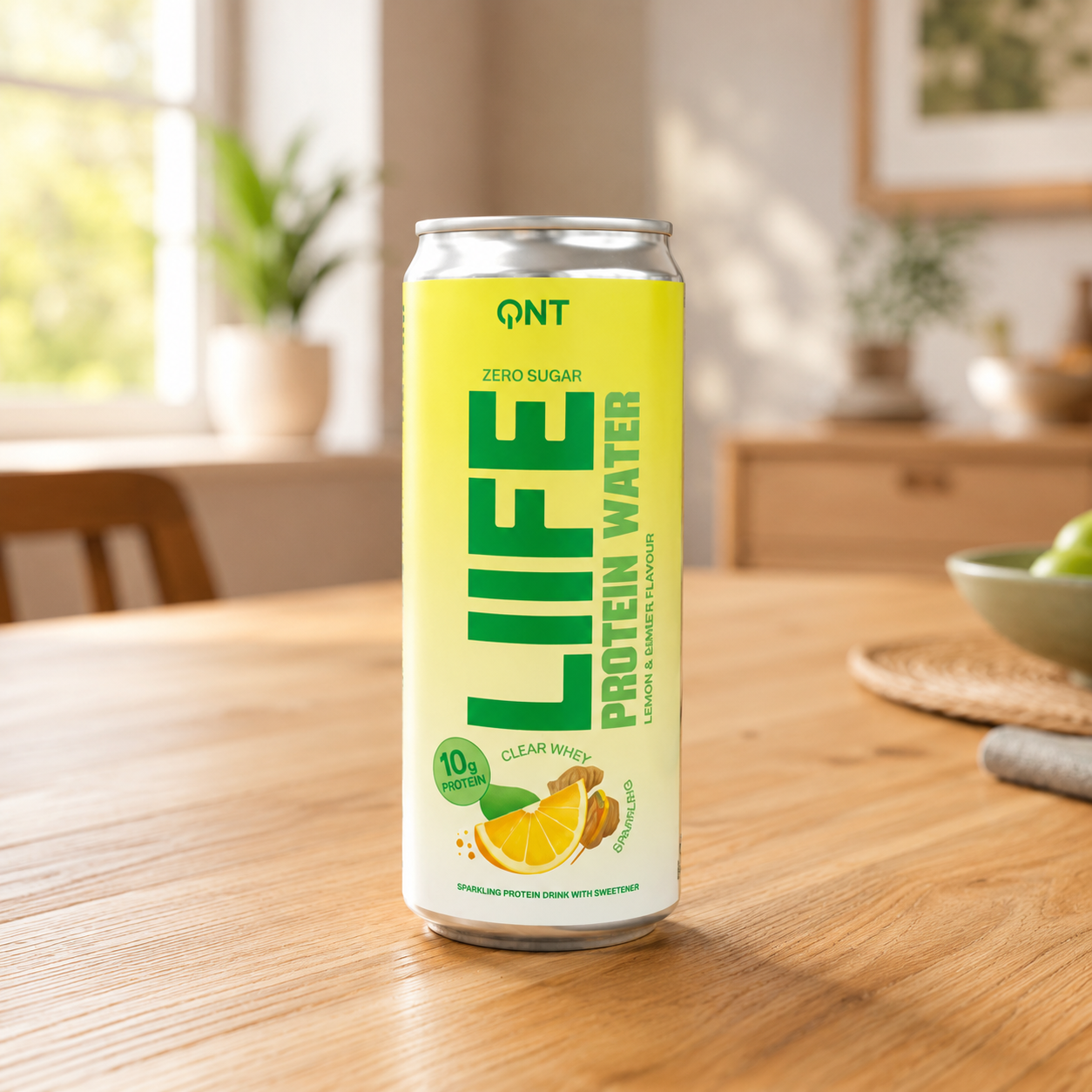 QNT Life Protein Water - Lemon & Ginger (330ml)